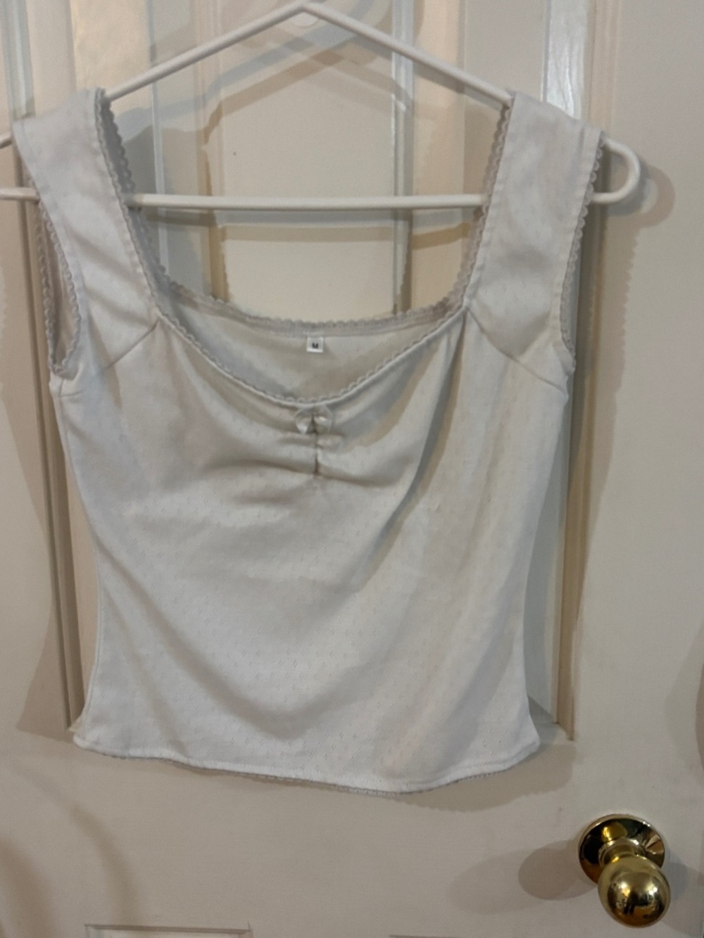 white summer time adorable eye light tank top * accepting offers